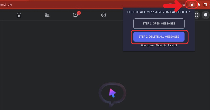 Chọn DELETE ALL MESSAGES