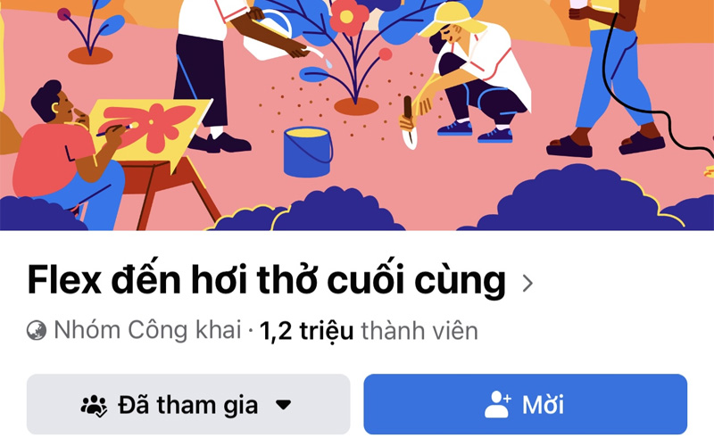 Nhóm Flex đến hơi thở cuối cùng có hơn 1 triệu thành viên