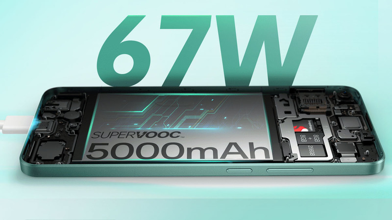 OPPO A78 4G được trang bị viên pin 5000mAh và sạc nhanh 67W