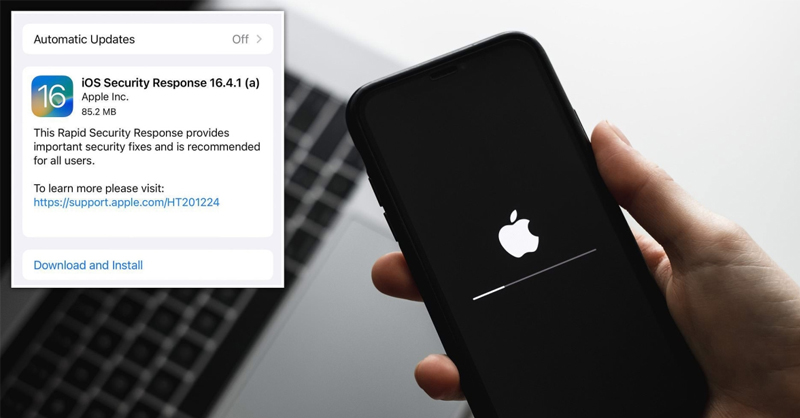 Rapid Security Response đã xuất hiện trên iOS 16.4.1