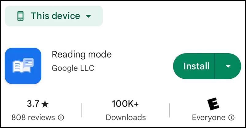 Reading Mode là tính năng mới của điện thoại Android