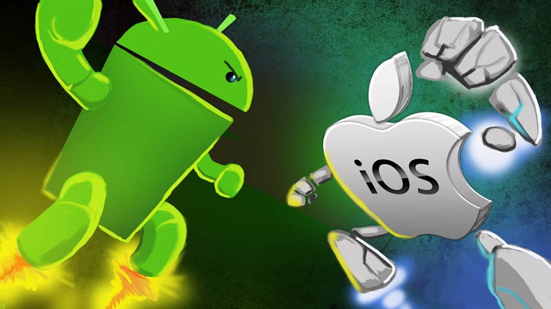 So sánh độ phổ biến của Android và iOS