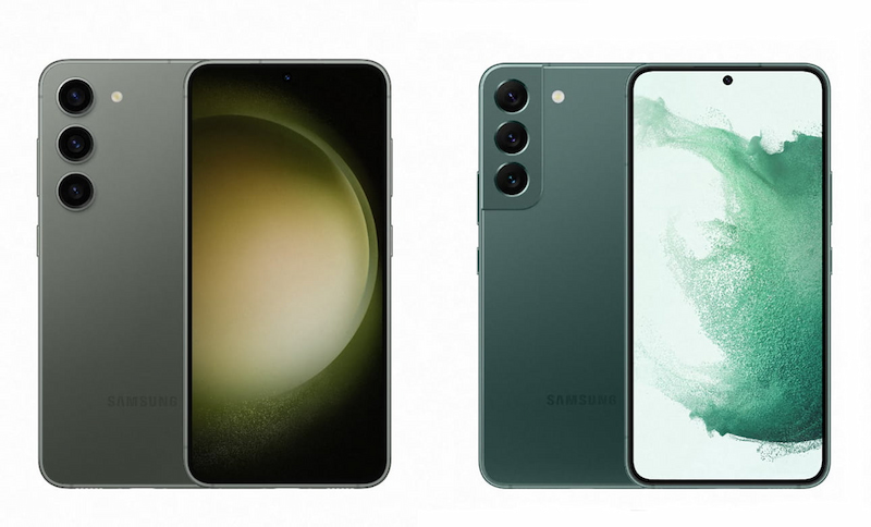 So sánh thiết kế của Samsung Galaxy S23 và S22