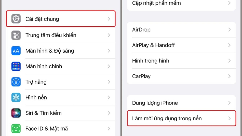 Cách tắt tự động làm mới ứng dụng trong nền