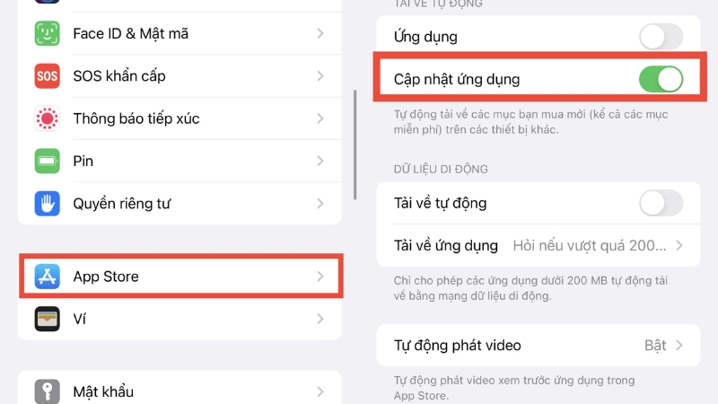 Cách tắt tính năng tự động cập nhật ứng dụng trên iPhone