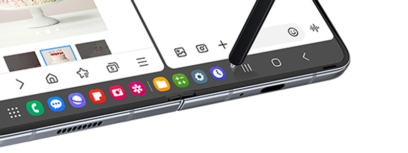 Thanh tác vụ của Galaxy Z Fold5 có thể chứa tối đa 12 ứng dụng