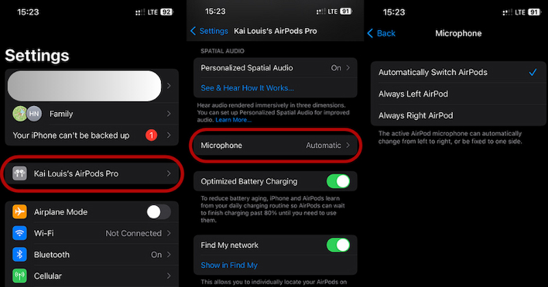 Thay đổi chức năng mỗi bên tai nghe Airpods trên điện thoại iPhone