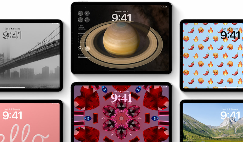 Thay đổi hình nền đa dạng với iPadOS 17