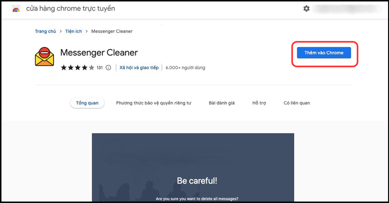 Nhấn vào mục Thêm vào Chrome 