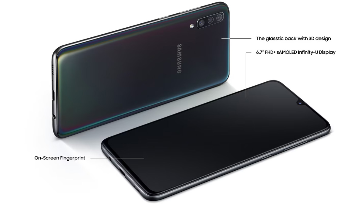Thiết kế nổi bật của Galaxy A70 