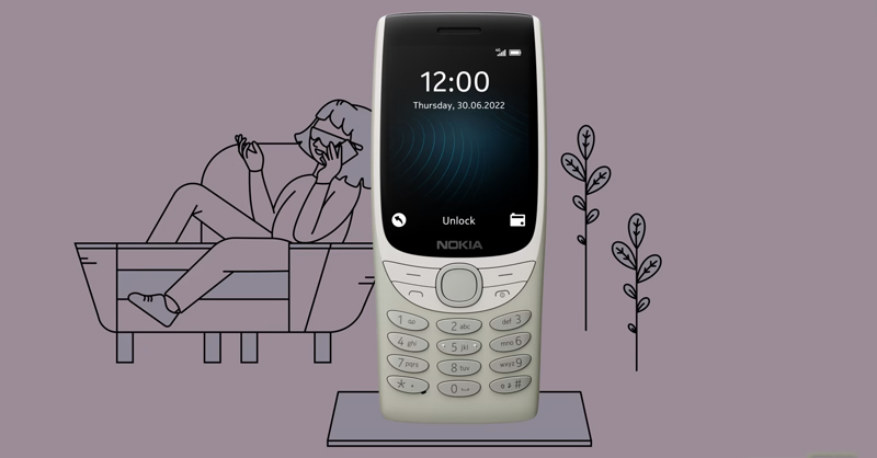Thiết kế quen thuộc của Nokia 8210 4G