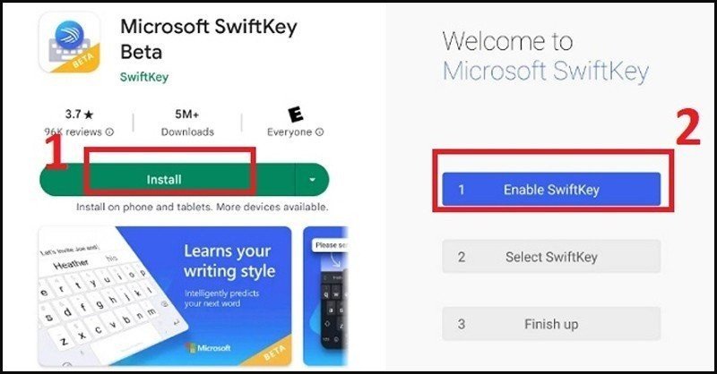 Thiết lập SwiftKey trên Samsung Galaxy