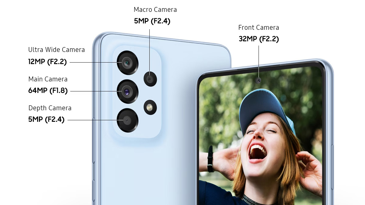 Thông số camera ấn tượng của Samsung Galaxy A53 5G