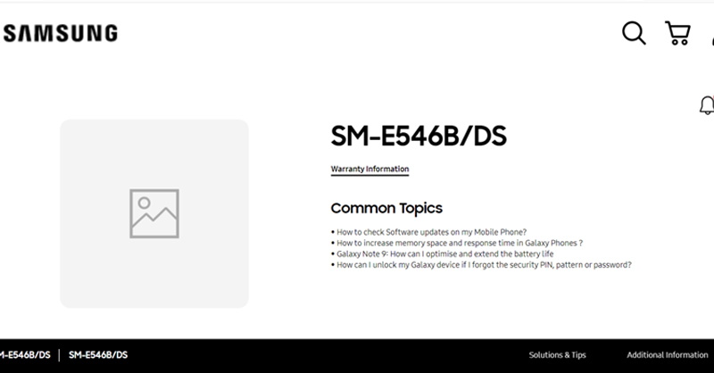 Thông tin Galaxy F54 5G xuất hiện trên web Samsung