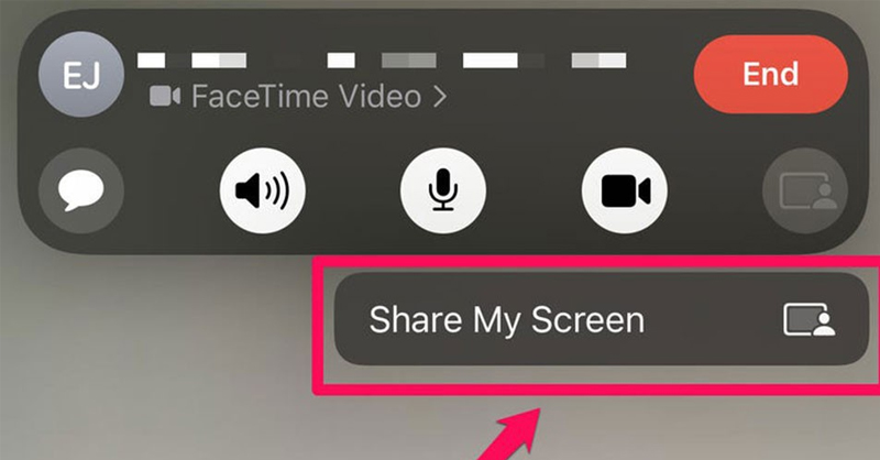 Tính năng chia sẻ màn hình khi gọi Facetime trên iPhone