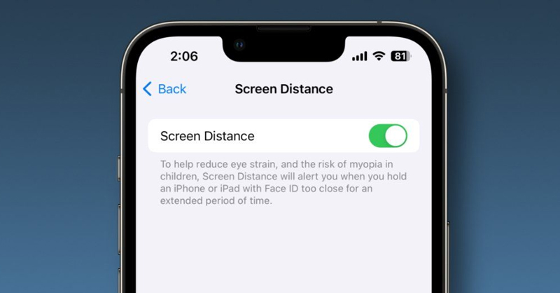 Tính năng Khoảng cách màn hình trên bản cập nhật iOS 17