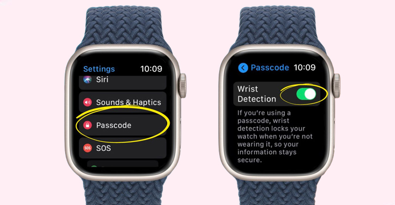 Tính năng phát hiện cổ tay trên Apple Watch