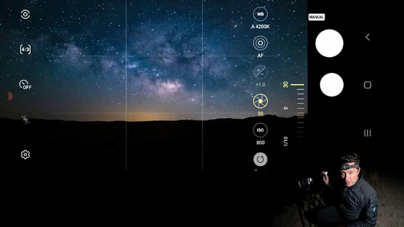 Trải nghiệm Galaxy Z Fold4 với chế độ chụp ảnh thiên văn