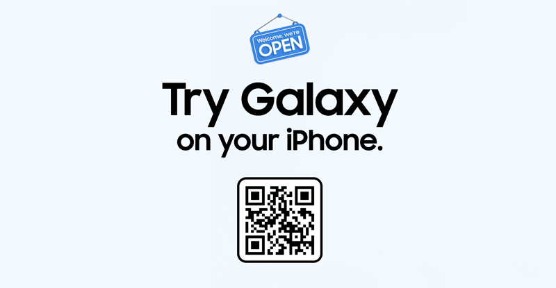 Try Galaxy cho phép mô phỏng màn hình gập Z Fold5 bằng iPhone