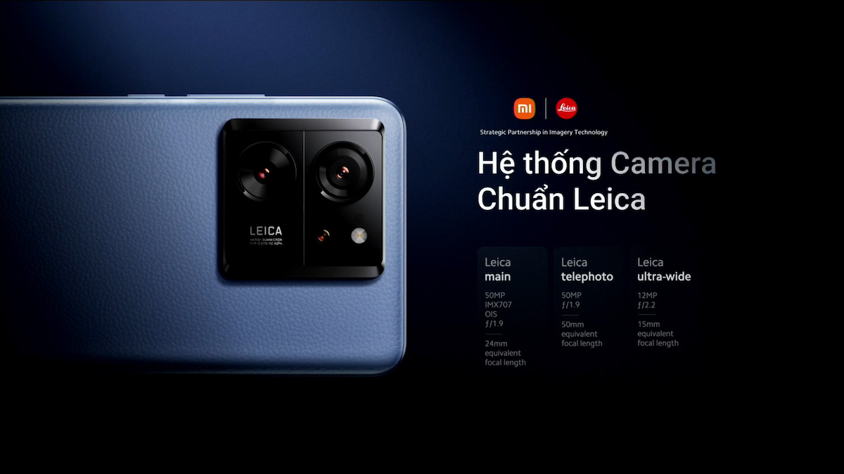 Xiaomi 13T 256GB sở hữu hệ thống camera chuẩn Leica