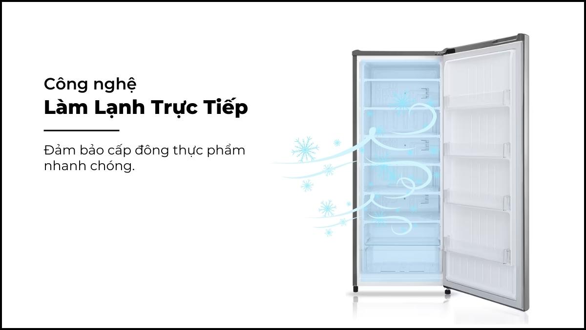 Công nghệ làm lạnh trực tiếp trên tủ đông LG