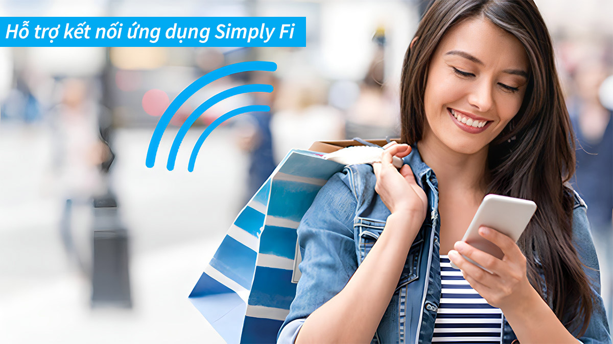 Ứng dụng Simply-Fi giúp người dùng kiểm soát các hoạt động của máy từ xa