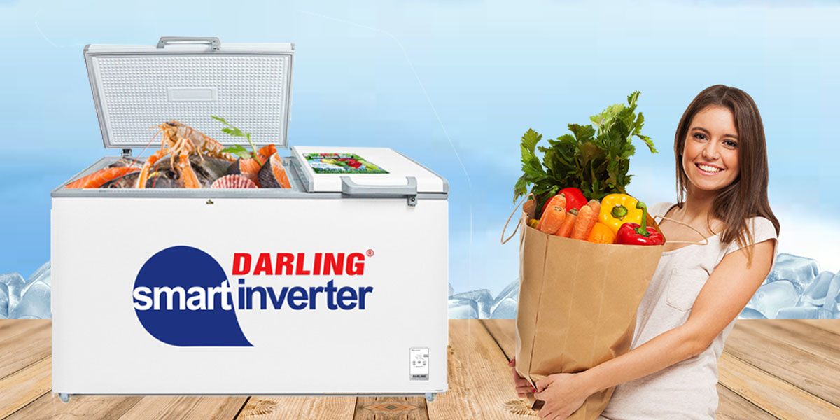 Thiết kế hiện đại của Tủ Đông Mát Darling Inverter 770 Lít DMF-7699WSI
