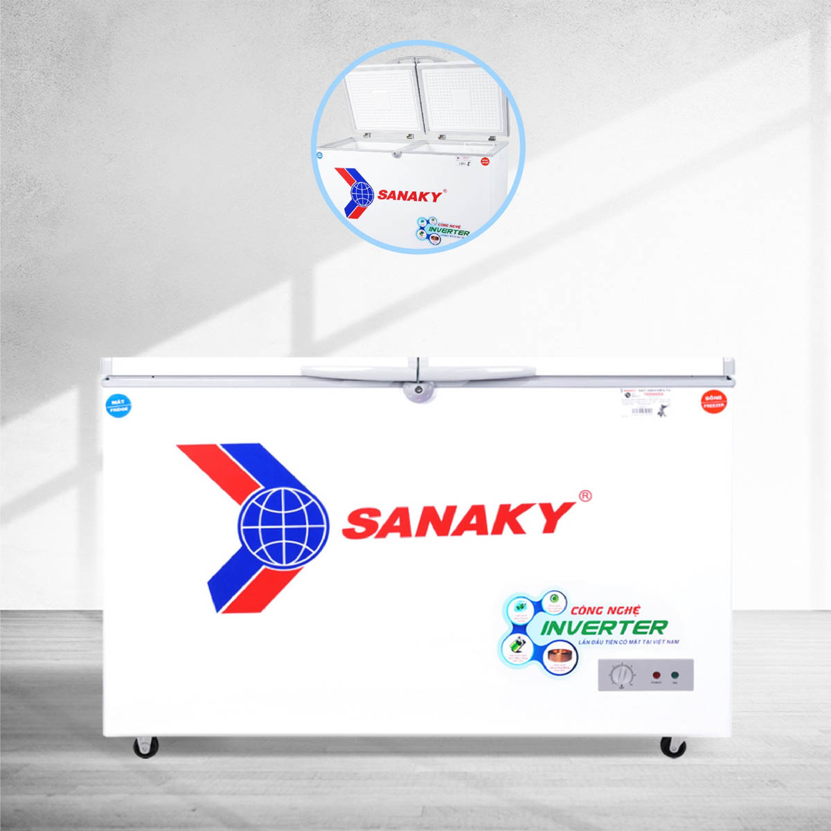 Thiết kế tiện lợi của Tủ Đông Mát Sanaky Inverter 280 Lít VH-4099W3