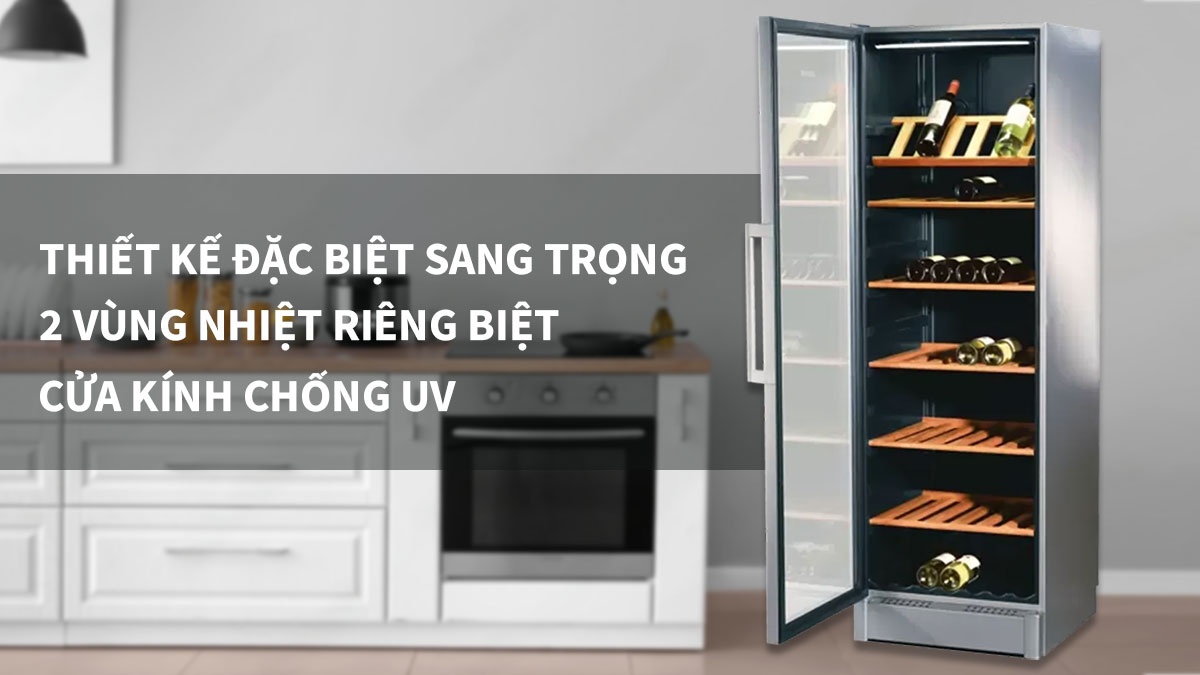 Thiết kế tủ ướp lạnh Bosch KSW38940 sang trọng, đẳng cấp