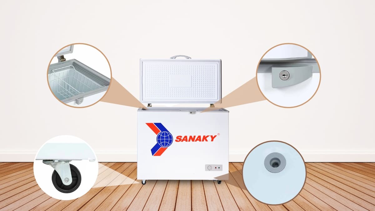 Tiện ích trên Tủ Đông Sanaky 208 Lít VH-255HY2