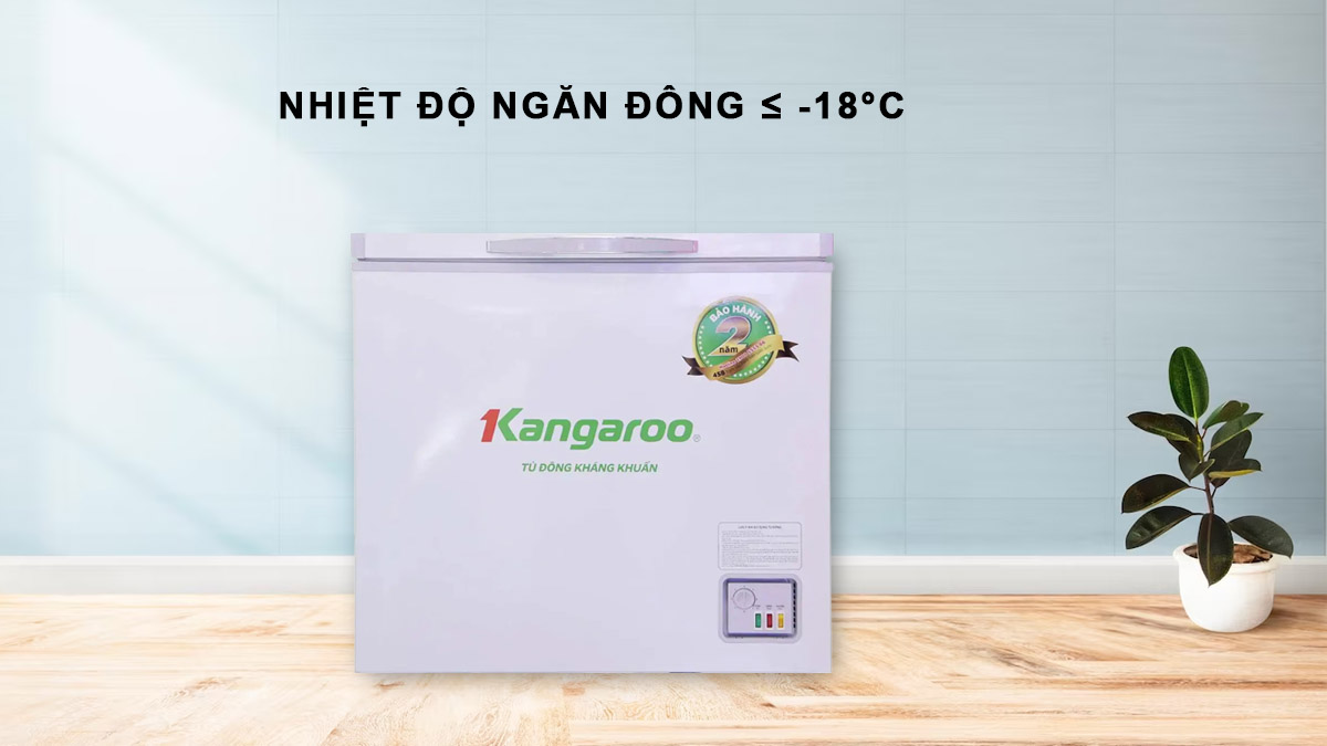 Tủ Đông Kangaroo 90 Lít KG168NC1 có nhiệt độ ngăn đông lý tưởng