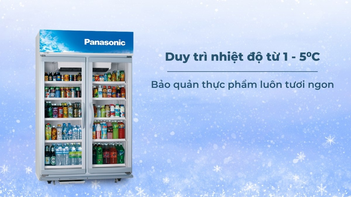 Tủ mát Panasonic duy trì nhiệt độ ổn định