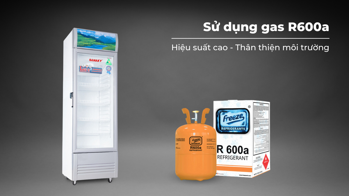 Gas R600a giúp tủ làm lạnh nhanh, không gây hại đến môi trường