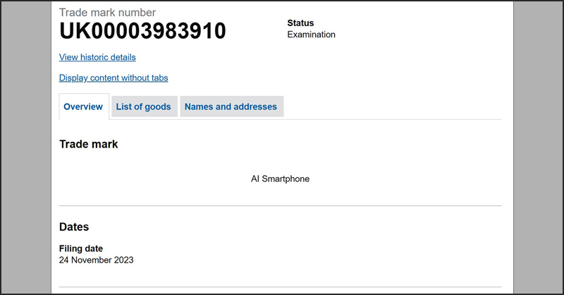 Samsung tiếp tục đăng ký nhãn hiệu AI Phone sau nhãn hiệu Kính Samsung