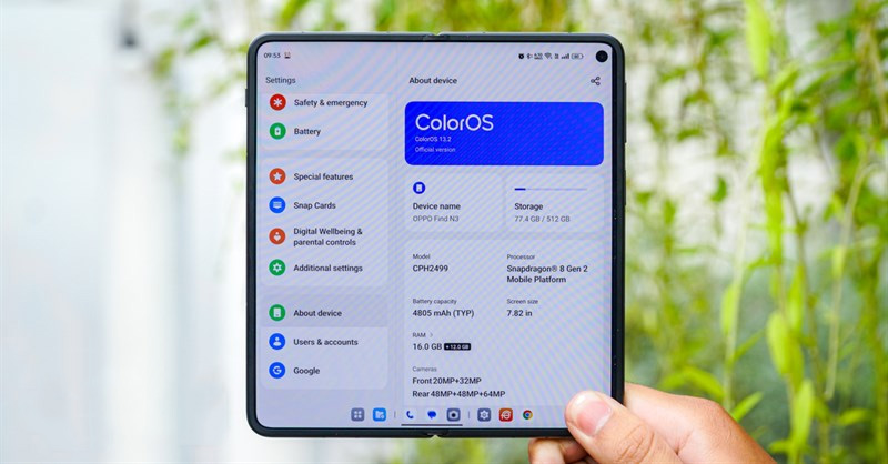 Hệ điều hành ColorOS của OPPO Find N3 có gì thú vị