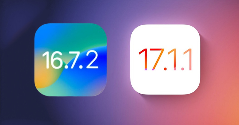 Nên cập nhật iOS 16.7.2 hay iOS 17.1.1 cho các dòng iPhone cũ