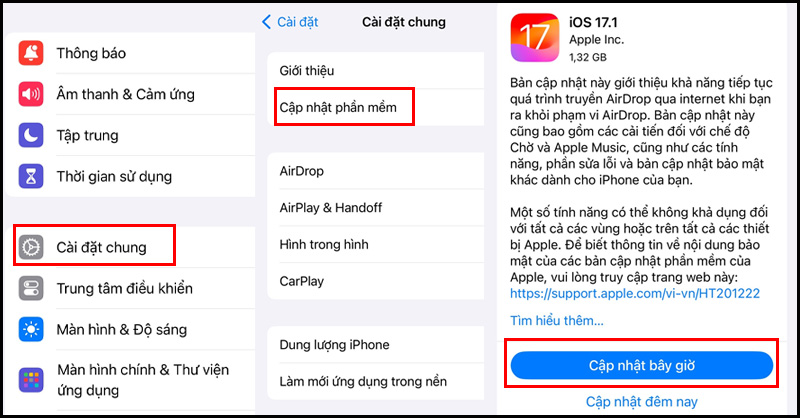 Cập nhật phần mềm mới để khắc phục lỗi cho iPhone 11