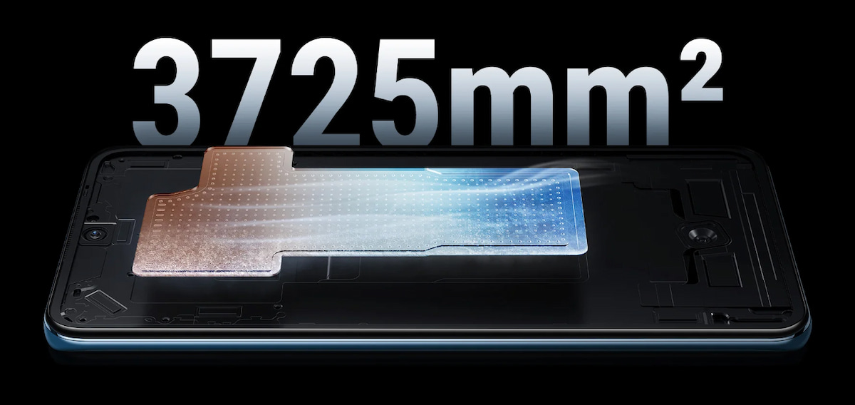 Diện tích buồng hơi làm mát trên Xiaomi 12T 128GB 
