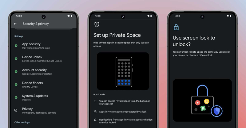 Google đang phát triển tính năng Không gian riêng tư cho Android 14