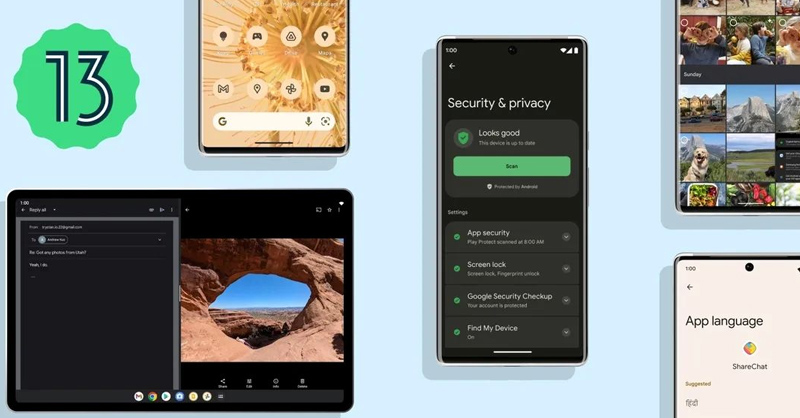 Hệ điều hành Android 13 gây ấn tượng với chế độ bảo mật nâng cấp