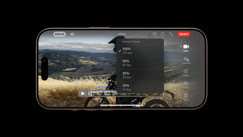 iPhone 16 Pro cho phép quay video ở định dạng 4K 120fps