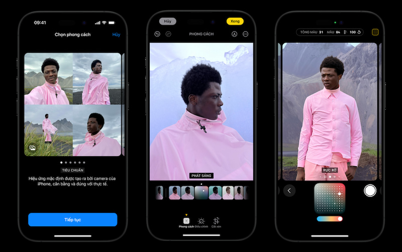 iPhone 16 Pro cho phép tùy chỉnh màu sắc ảnh theo phong cách của bạn