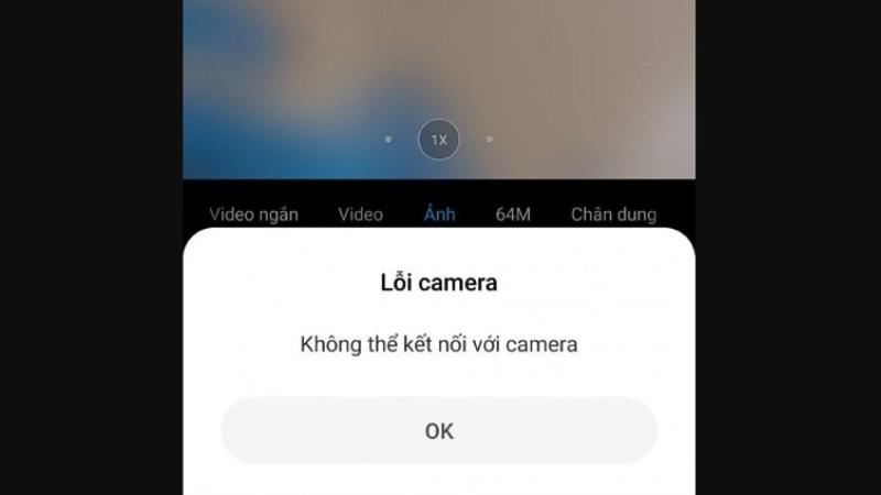 Điện thoại không thể kết nối với camera