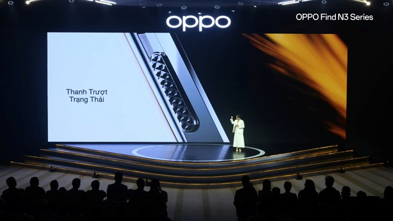 OPPO Find N3 Flip với thiết kế thanh trượt trạng thái