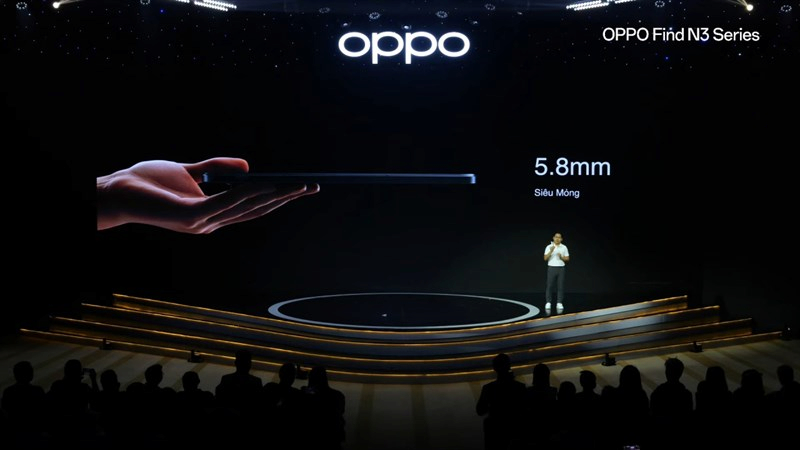 OPPO Find N3 mỏng nhẹ đáng kinh ngạc