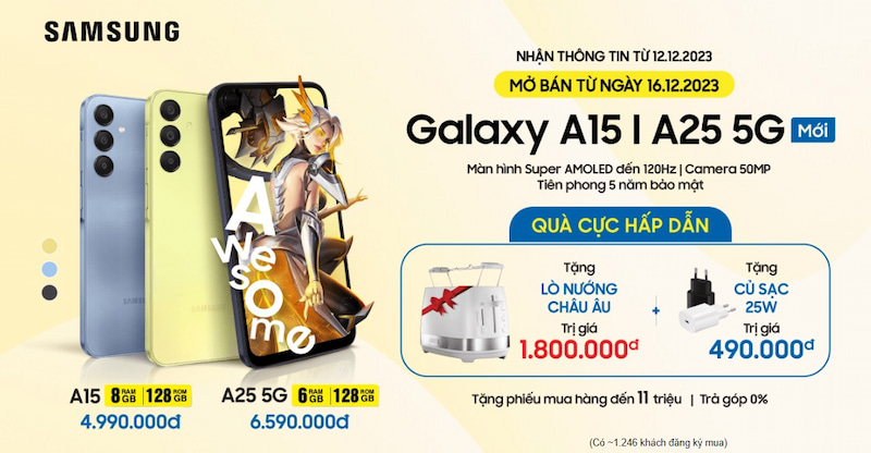 Samsung Galaxy A15 giá siêu rẻ tại Điện Máy - Nội Thất Chợ Lớn