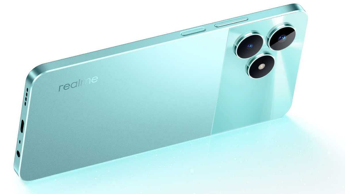 Thiết kế mặt lưng phủ ánh thủy tinh của Realme C51 64GB