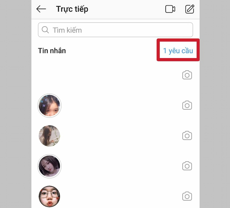 Tin nhắn bị ẩn trên Instagram