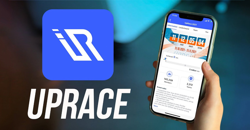 Ứng dụng UpRace đem đến nhiều tính năng thú vị cho người dùng 