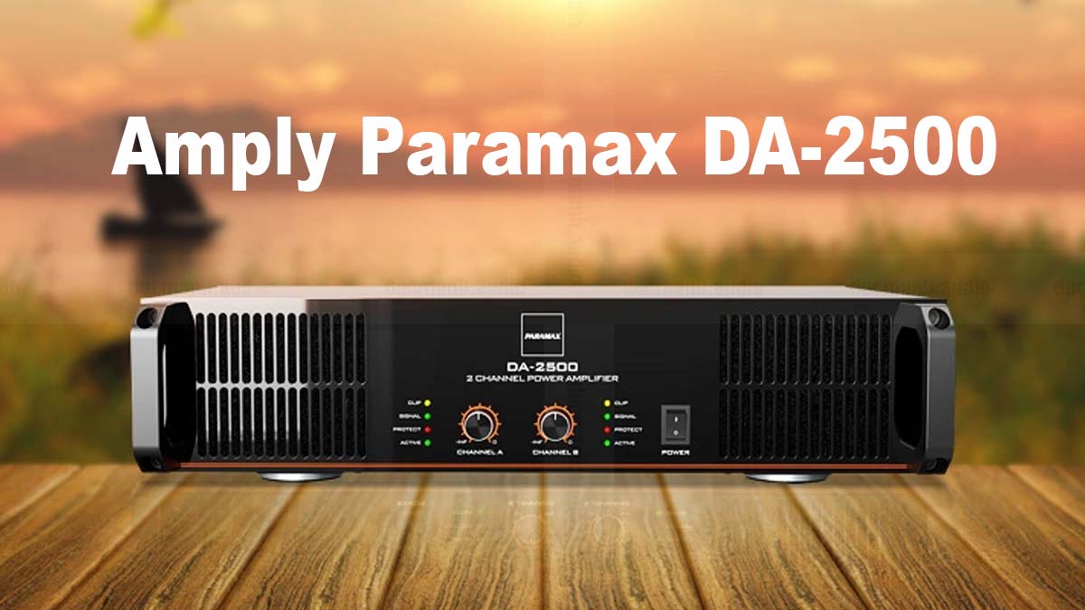 Amply Paramax DA-2500 sở hữu ngoại hình nhỏ gọn, hiện đại